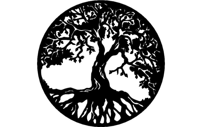Beautiful Tree Of Life Free DXF File