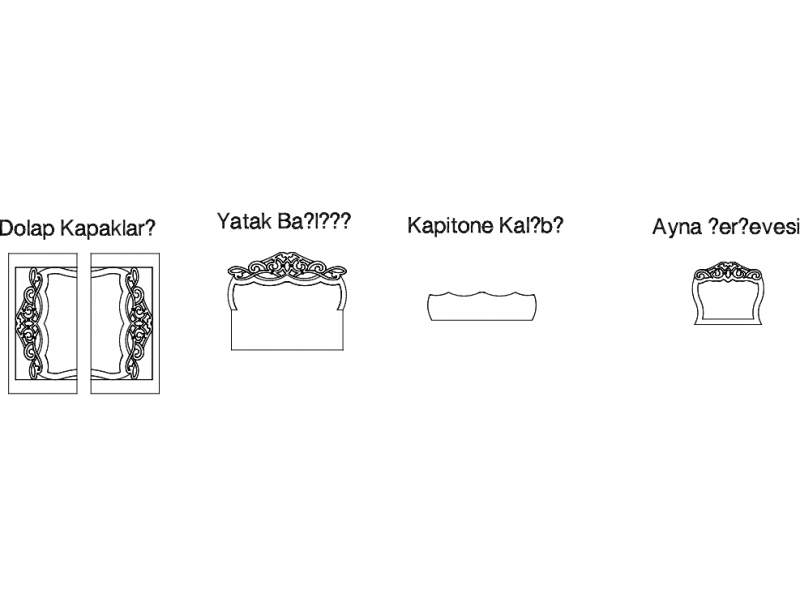 Yatak Odas Free DXF File