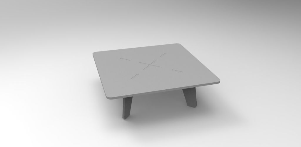Table 750x750x350 Free DXF File
