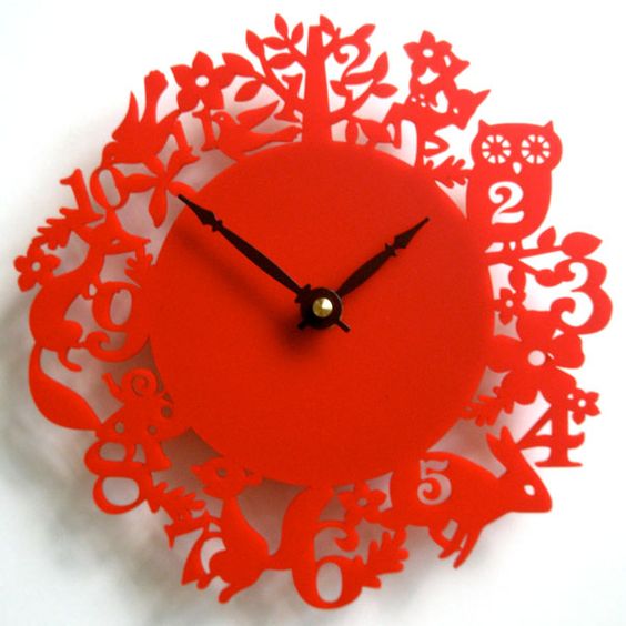 Laser Cut Acrylic Wall Clock Design Free CDR Vectors Art