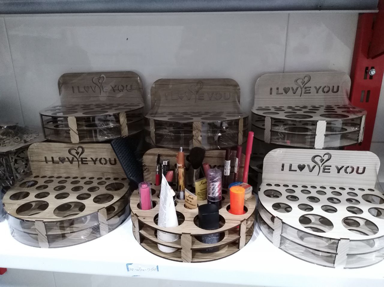 Laser Cut Cosmetics Organizer Makeup Organizers Makeup Storage Free CDR Vectors Art