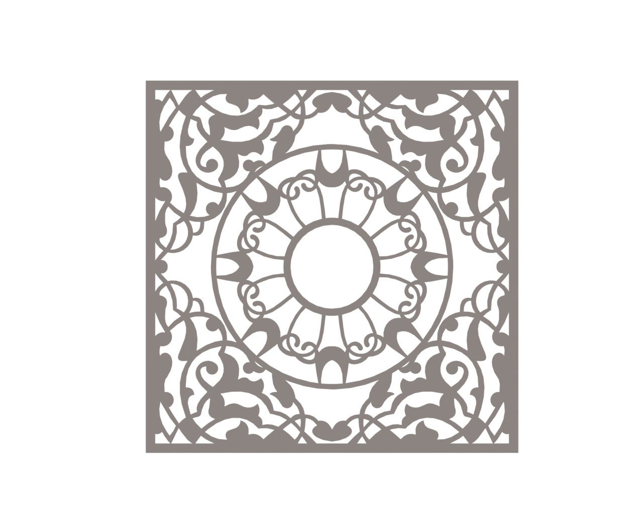 Vector Mandala Free DXF File