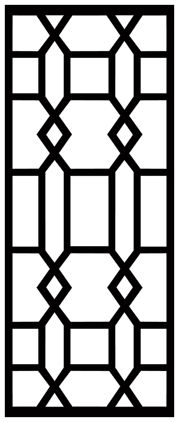 Decorative Screen Patterns For Laser Cutting 1880 Free DXF File