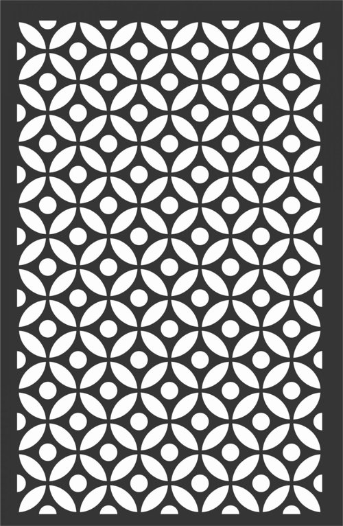 Floral Screen Patterns Design 20 Free DXF File