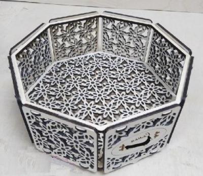 Decorative Octagon Candy Box Laser Cutting Template Free CDR Vectors Art