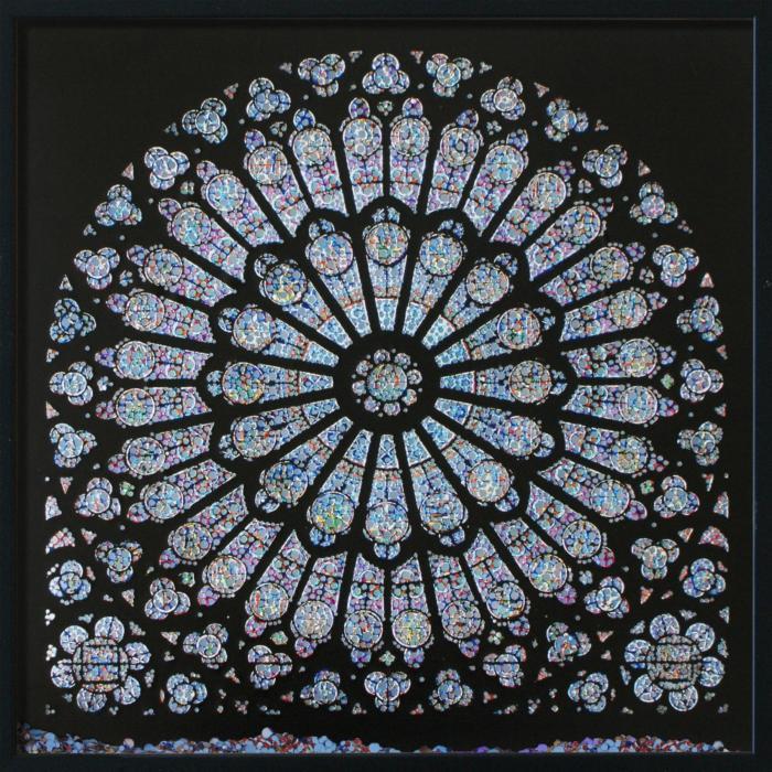 Laser Cut Cathedral Window Notre Dame Rose Window Free DXF File