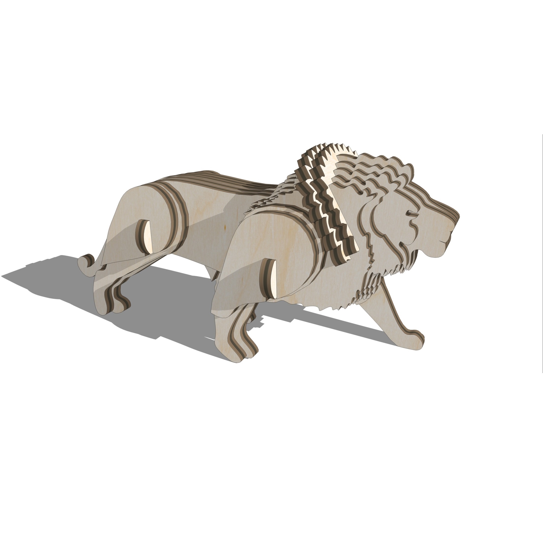 lasercut file pride dxf Set of 5 lions svg cdr glowforge panels on the wall laser cut vector 3D Puzzle vector