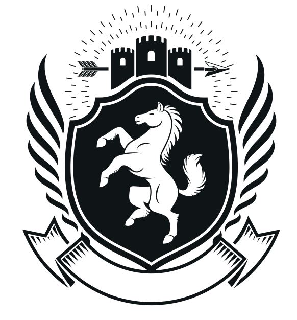 Horse Emblem Design Badge Free CDR Vectors Art