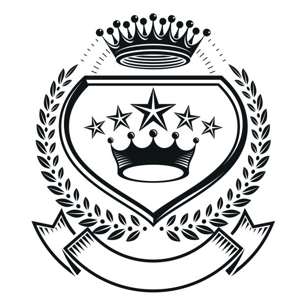 King Emblem Design Logo Badge Free CDR Vectors Art