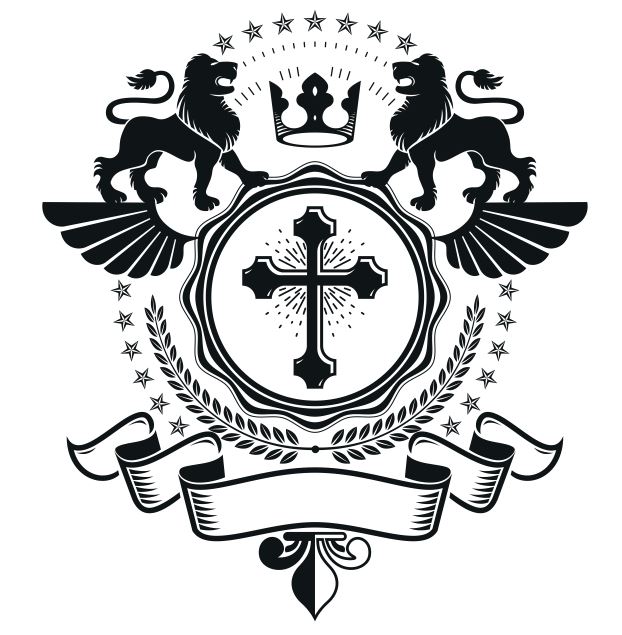 Lions Emblem Design Logo Badge Free CDR Vectors Art