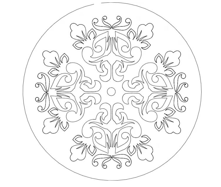 Mandala Ornament Free DXF File