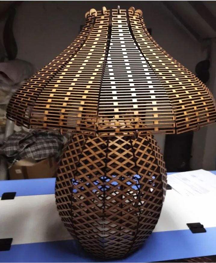 Plywood MDF Lamp Shade Co2 Laser Cut Files Free Download 