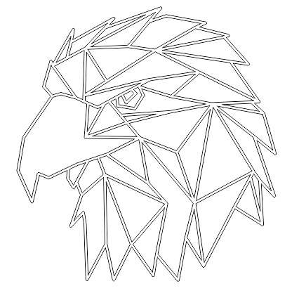 Laser Cut Of The Image Of An Eagle Free CDR Vectors Art