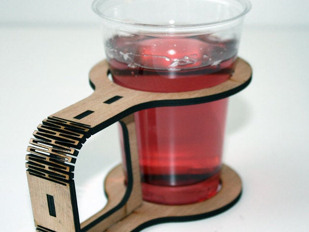 Cup Holder The Laser Cut Free DXF File