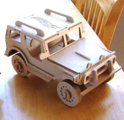 Laser Cut Tiger Bulletproof Vehicle Assembly Model Free CDR Vectors Art