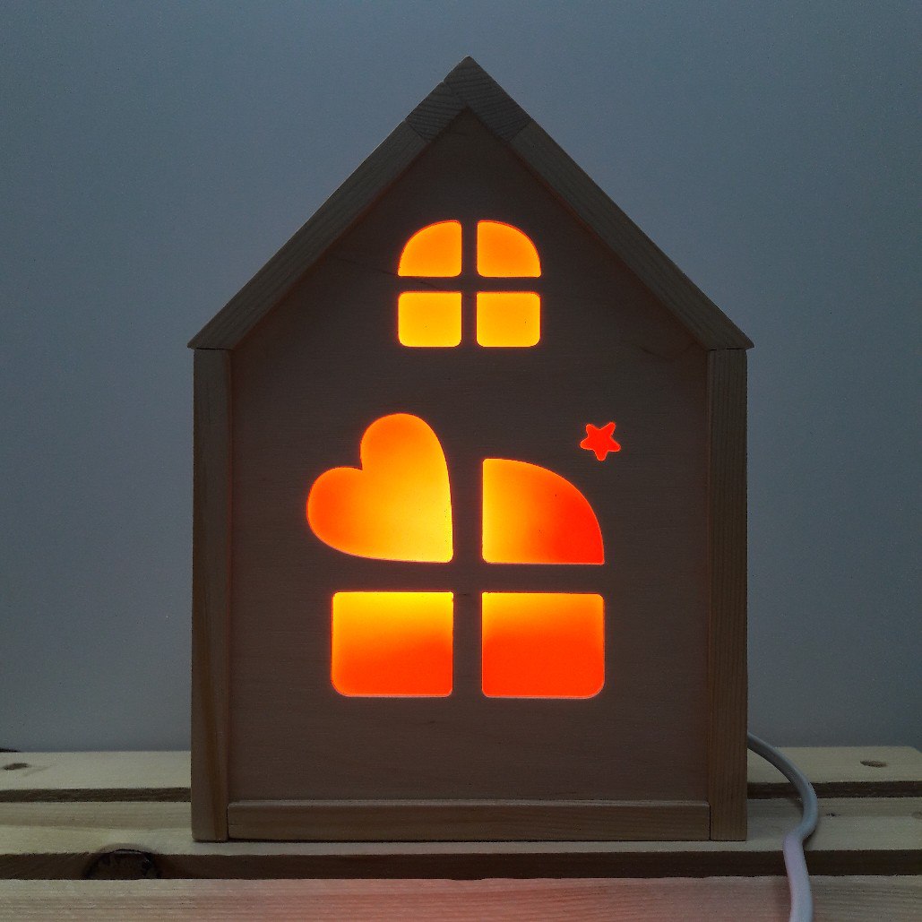 Laser Cut Home Decorative Lamp Free AI File