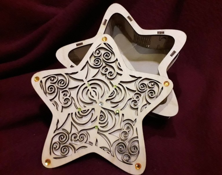 Laser Cut Starbox Free CDR Vectors Art