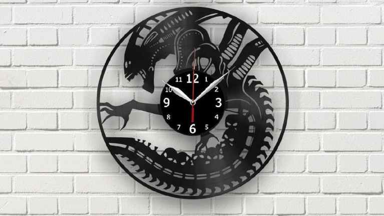 Vynl Clock Layout For Laser Cutting Free CDR Vectors Art