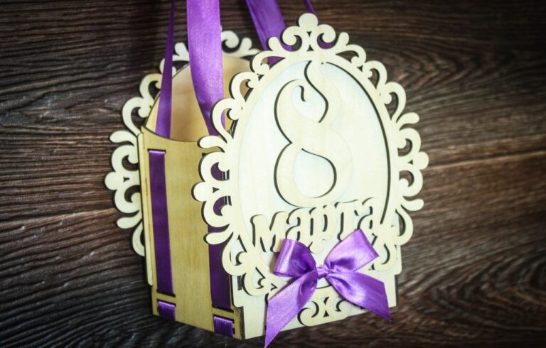 Jewelry For women. March 8. Gift Box For Laser Cut Free CDR Vectors Art
