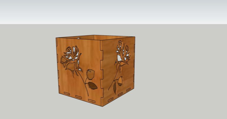 Rose Box For March 8 For Laser Cut Free CDR Vectors Art