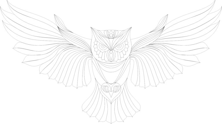 Owl Ornament For Laser Cut Free CDR Vectors Art