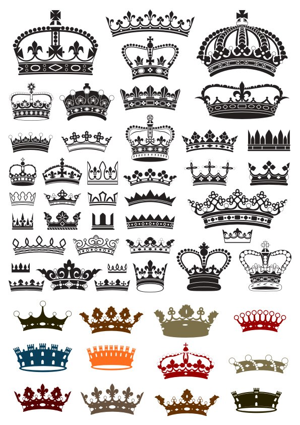 Crowns Set Free CDR Vectors Art