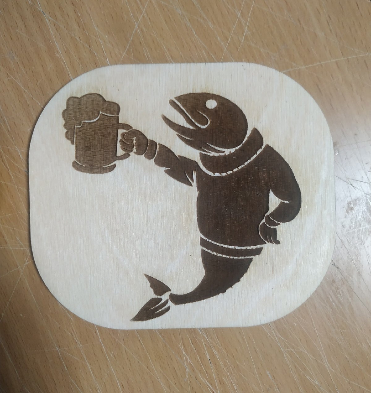 Engrave Fish For Laser Cutting Free CDR Vectors Art