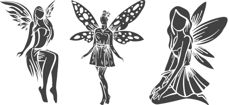Fairy Set Drawings And Layouts For Laser Cutting Free CDR Vectors Art