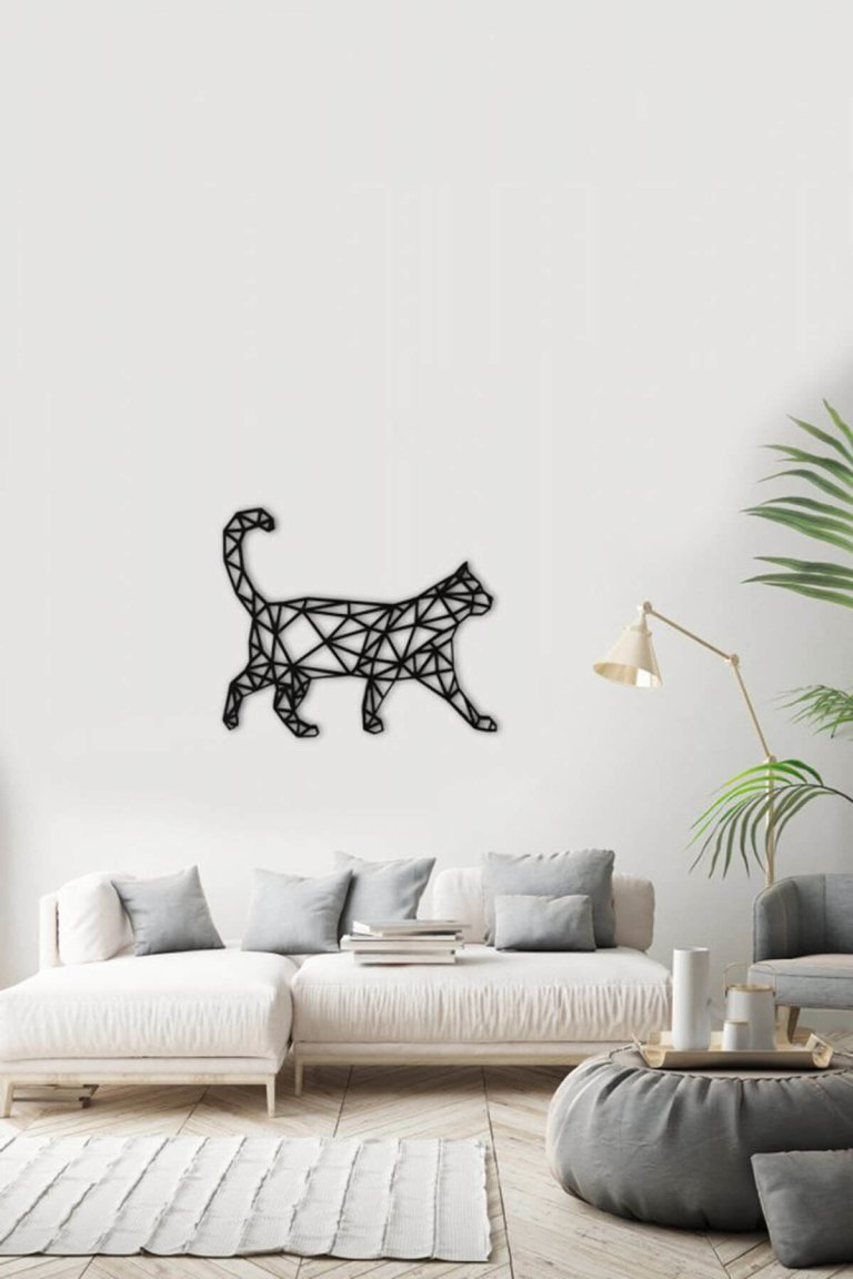 Cat Metal Art For Laser Cutting Free DXF File