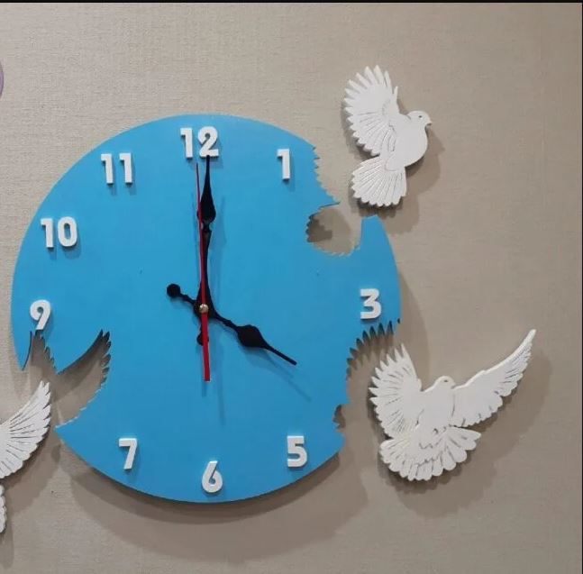 Pigeon Wall Clock Free CDR Vectors Art