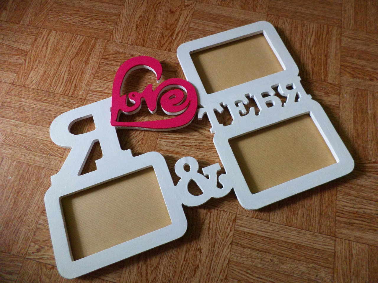 Picture Frame I Love You For Laser Cut Free CDR Vectors Art