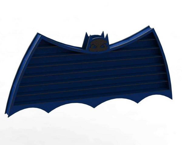 Bat Shape Wooden Wall Shelf For Laser Cut Free CDR Vectors Art
