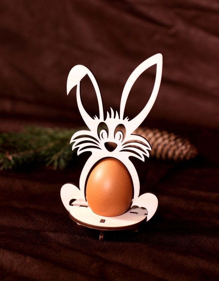 Easter Eggs Rabbit Stand For Laser Cut Free CDR Vectors Art