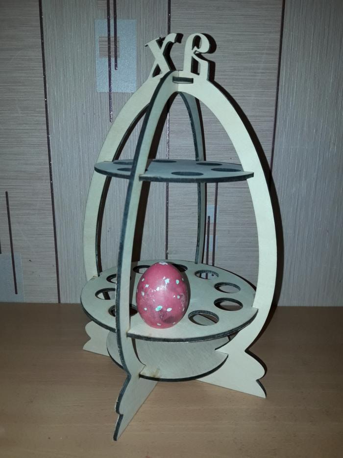 Easter Eggs Stand 4mm For Laser Cut Free CDR Vectors Art