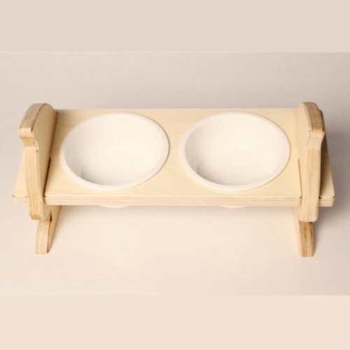 Elevated Cat Bowl Stand For Laser Cut Free CDR Vectors Art