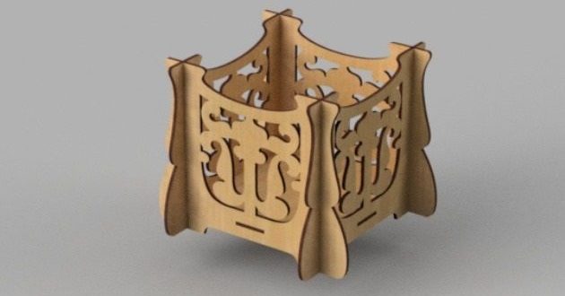 Box 630×330 For Laser Cut Free DXF File