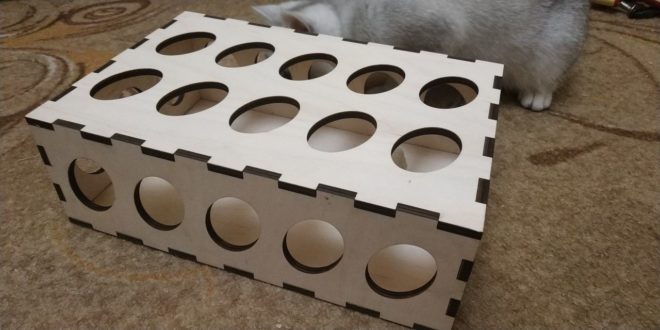 Toy For Cat Box 6mm Vectors For Laser Cut Free DXF File