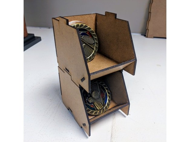 Stackable Box 3 Inch For Laser Cut Free CDR Vectors Art
