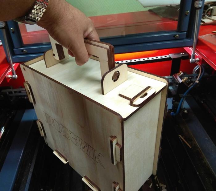 Wooden Suitcase Box For Laser Cut Free CDR Vectors Art