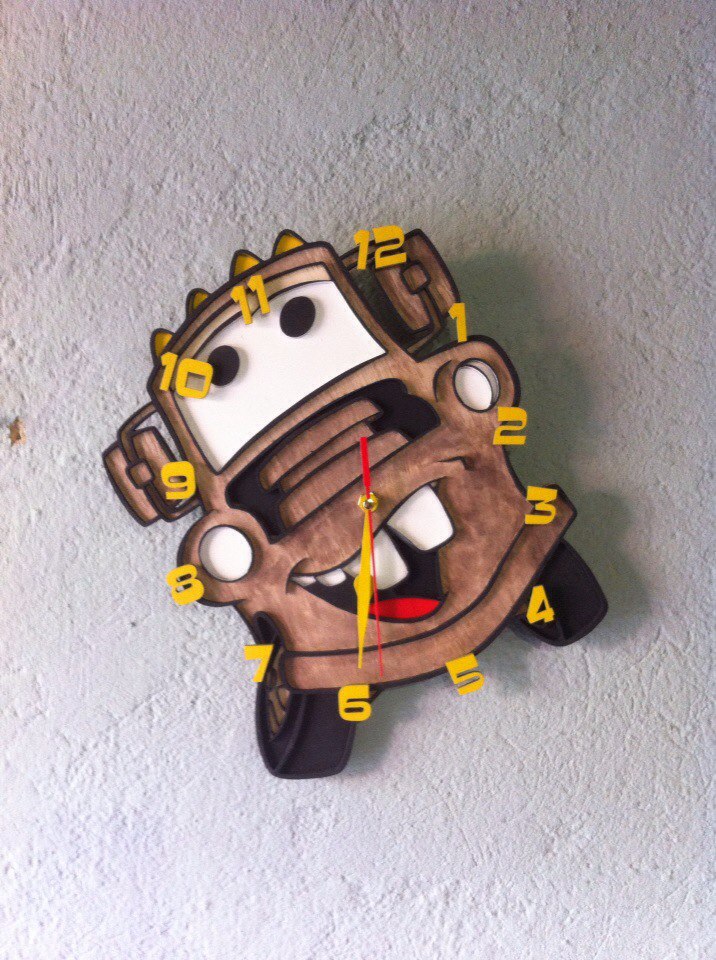 Kid Room Clock Template For Laser Cut Free CDR Vectors Art