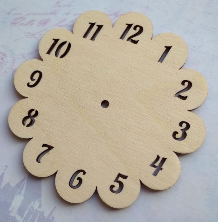 Wooden Unfinished Blank Wall Clock For Laser Cut Free CDR Vectors Art