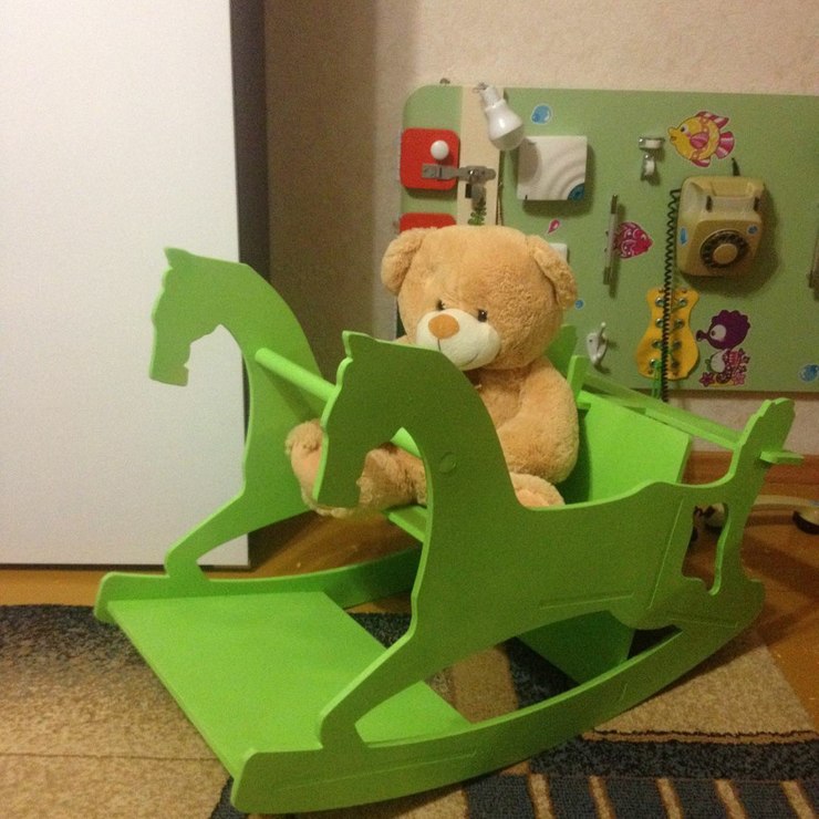 Baby Kids Rocking Horse Chair 10mm For Laser Cut Free CDR Vectors Art
