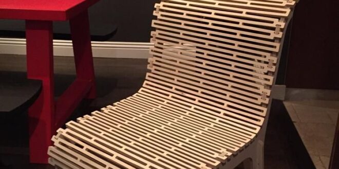 Chair Wooden For Laser Cut Free CDR Vectors Art