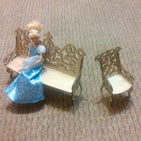 Doll House Sofa And Chair For Laser Cut Free DXF File