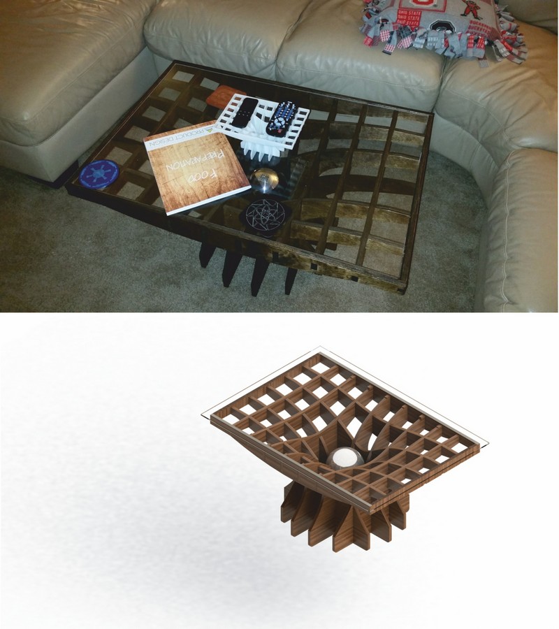 Living Room Table For Laser Cut Free CDR Vectors Art