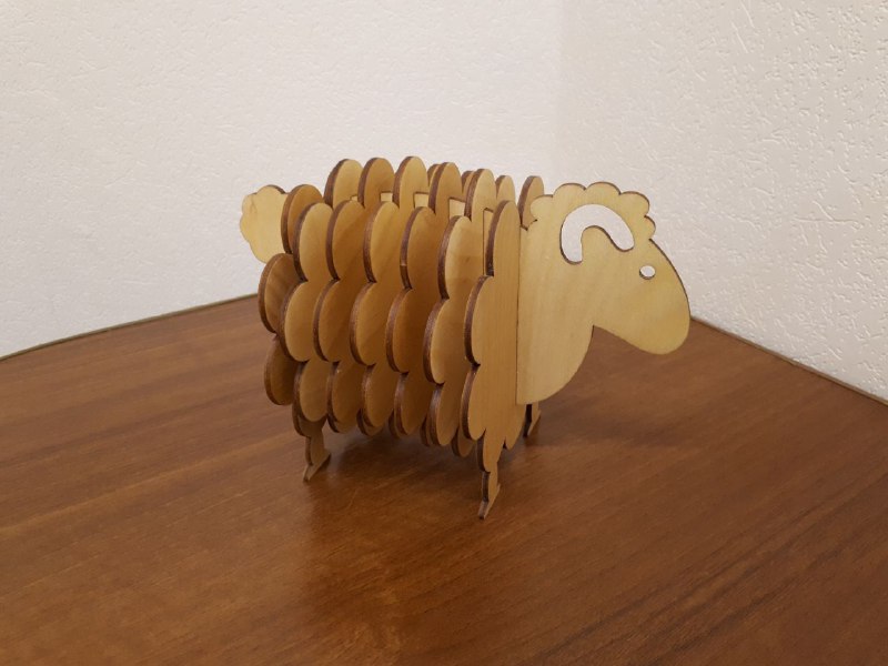 Lamb Coasters With Holder For Laser Cut Free CDR Vectors Art