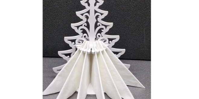 Tree Napkin Holder Model For Laser Cut Free CDR Vectors Art
