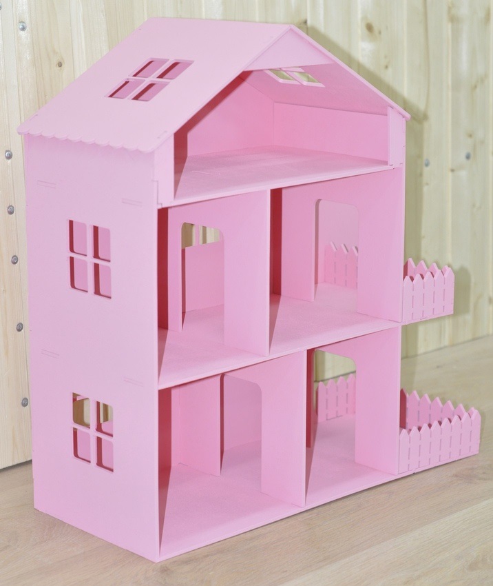 Barbie Dreamhouse Fashion Dolls House For Laser Cut Free CDR Vectors Art