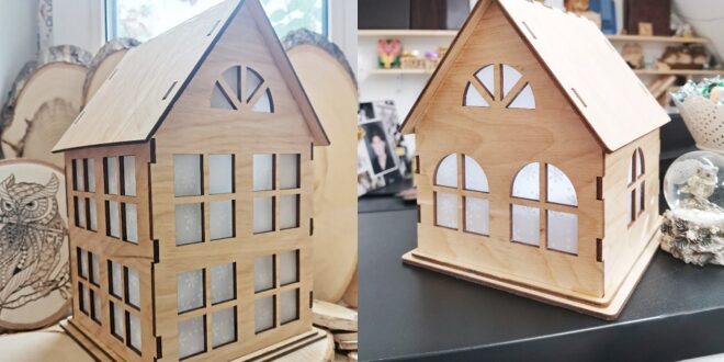 Small Houses Simple 4mm For Laser Cut Free DXF File
