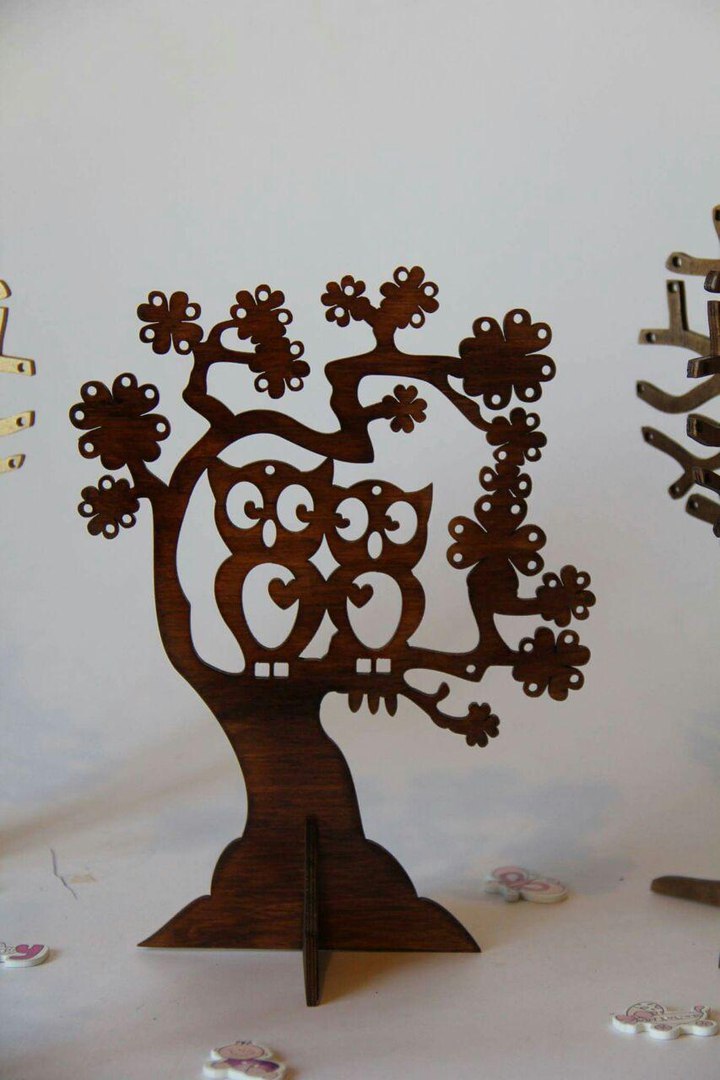 Tree With Birds Cnc Router Plan For Laser Cut Free CDR Vectors Art